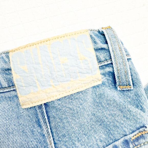 Mother Double Prep Fun Dip Flood Fray Nothing Else Like It Denim Jeans Size 24 - Picture 4 of 12